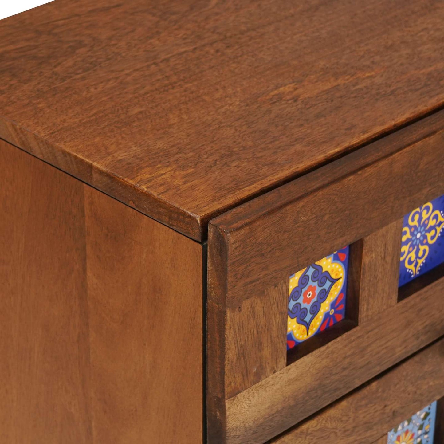 vidaXL Bedside Cabinet Brown 50 x 33 x 62 cm Solid Mango Wood