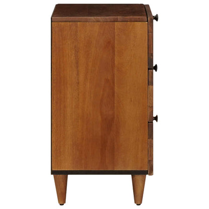 vidaXL Bedside Cabinet Brown 50 x 33 x 62 cm Solid Mango Wood