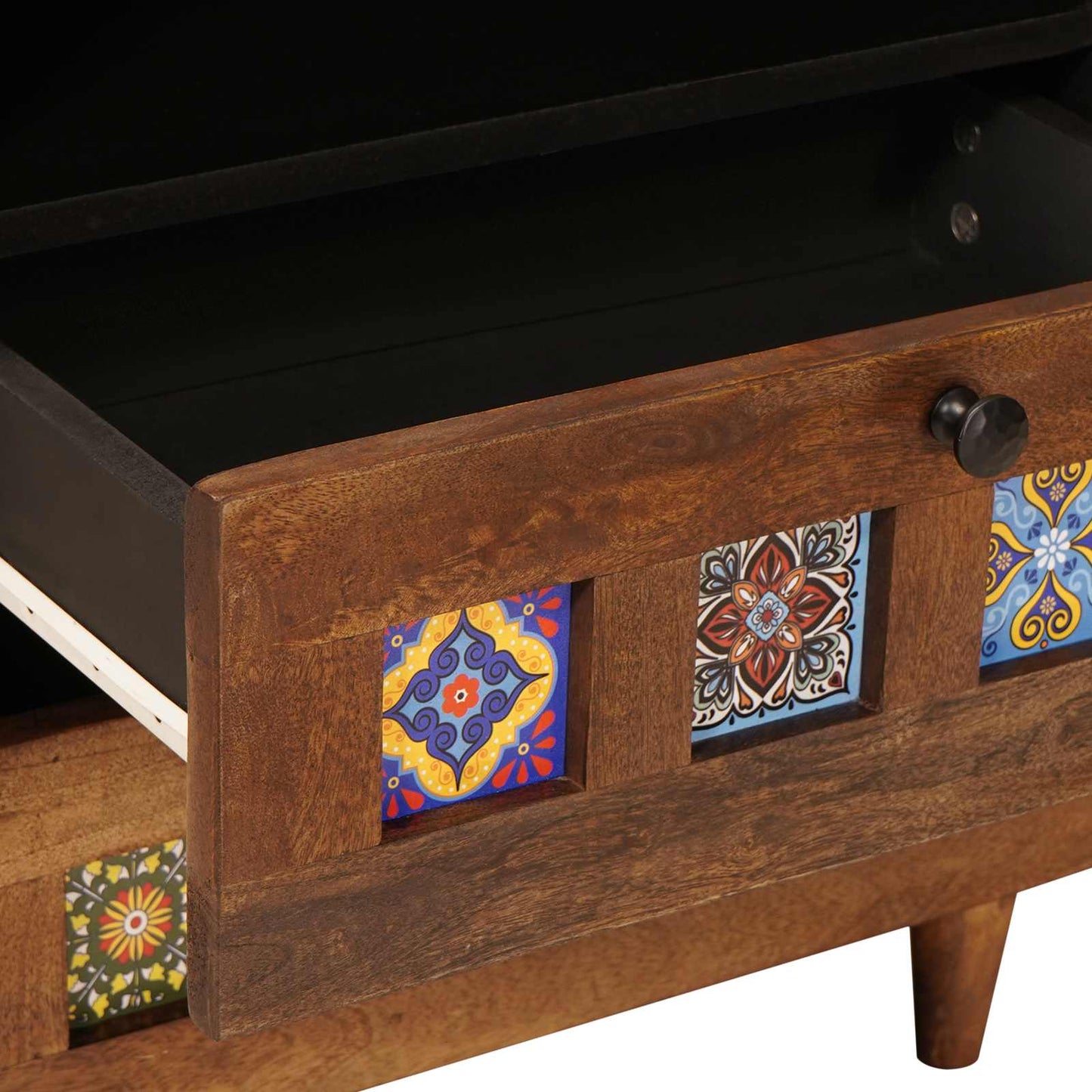 vidaXL Bedside Cabinet Brown 50 x 33 x 62 cm Solid Mango Wood