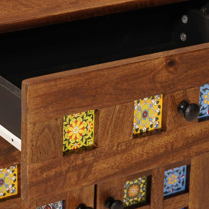 vidaXL Bedside Cabinet Brown 50 x 33 x 60 cm Solid Mango Wood