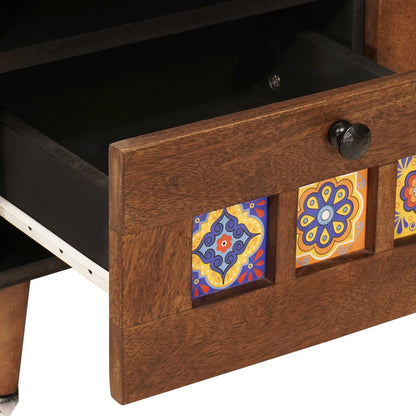 vidaXL Coffee Table with Drawer Brown 80 x 54 x 40 cm Solid Mango Wood