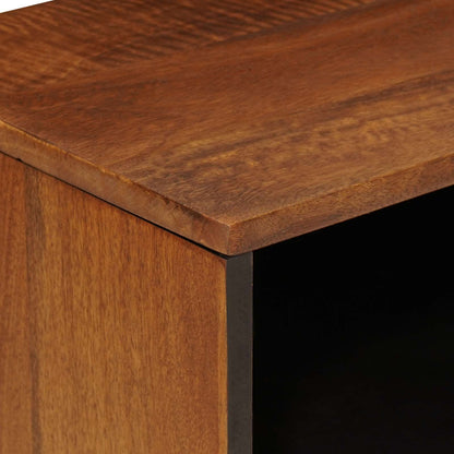 vidaXL TV Cabinet with Storage Walnut 80 x 33 x 46 cm Solid Mango Wood