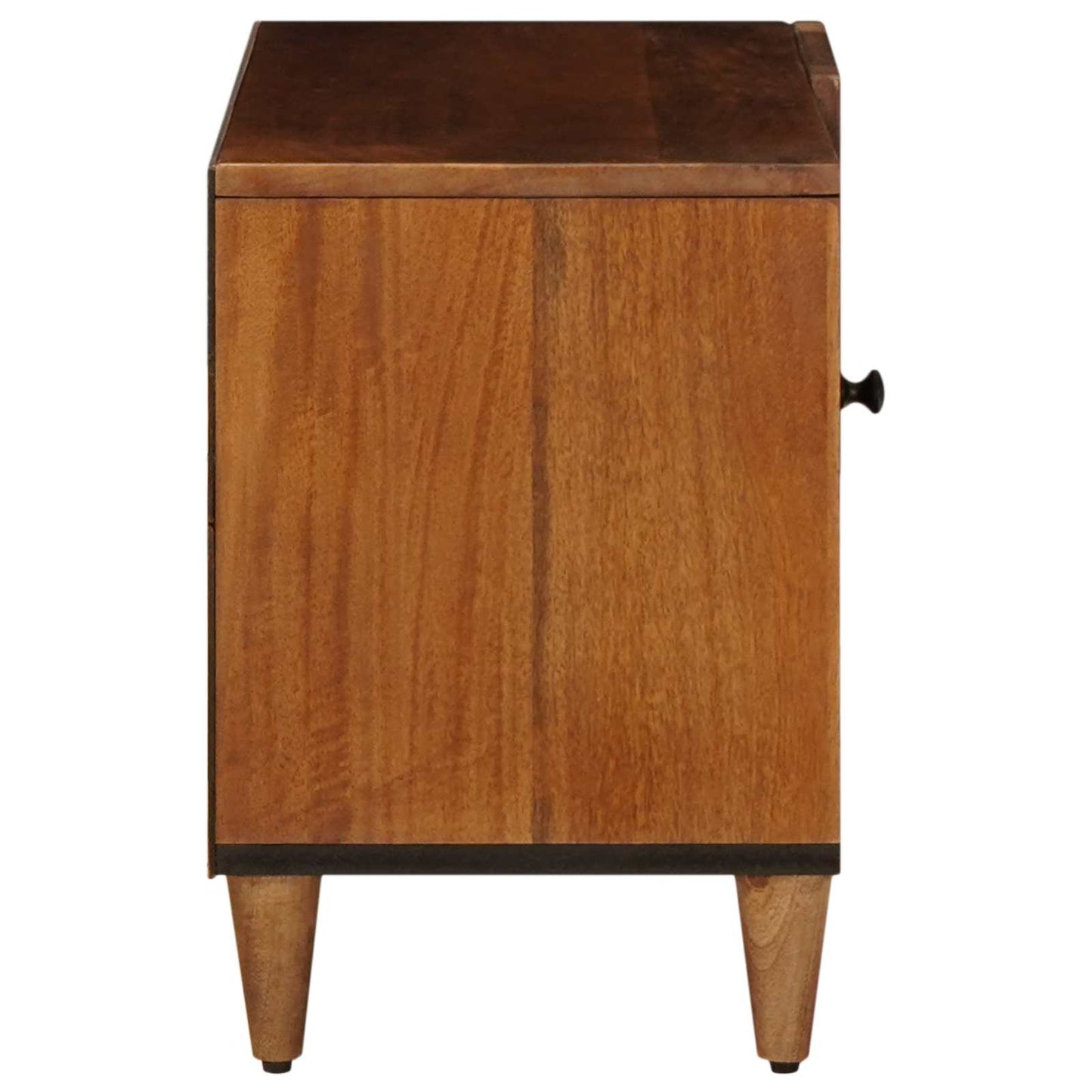 vidaXL TV Cabinet with Storage Walnut 80 x 33 x 46 cm Solid Mango Wood