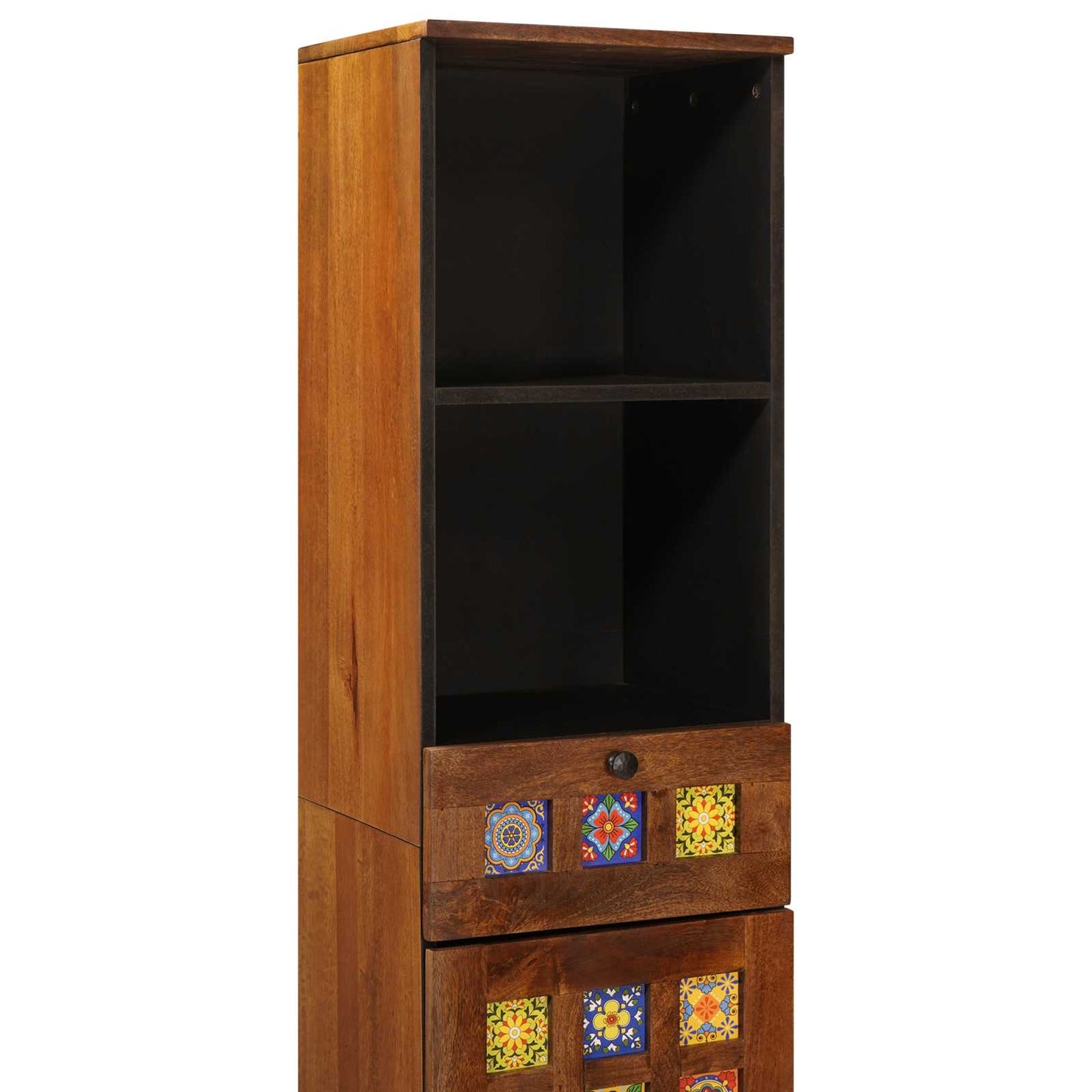 vidaXL Bathroom Cabinet with Drawer with Shelf Walnut 38 x 33 x 160 cm