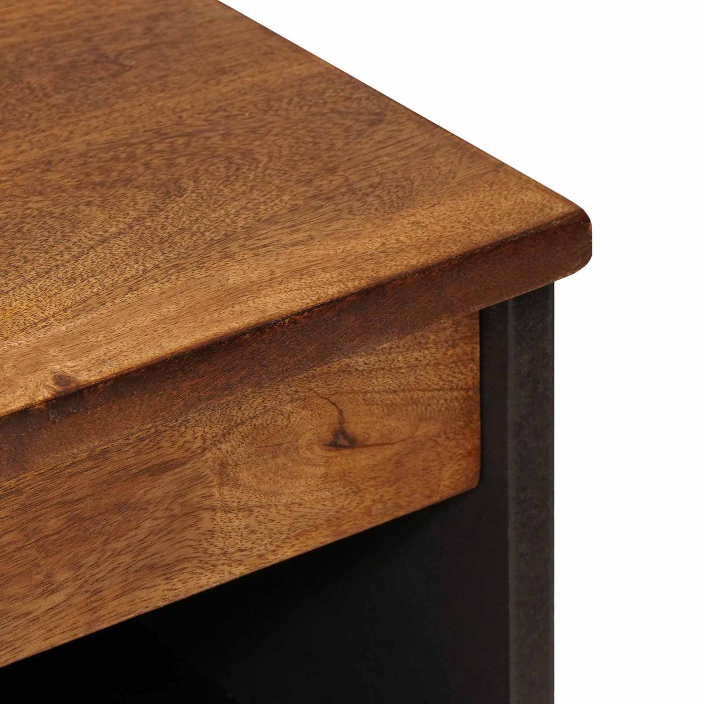 vidaXL Sideboard with Storage Walnut 60 x 33 x 75 cm Solid Mango Wood