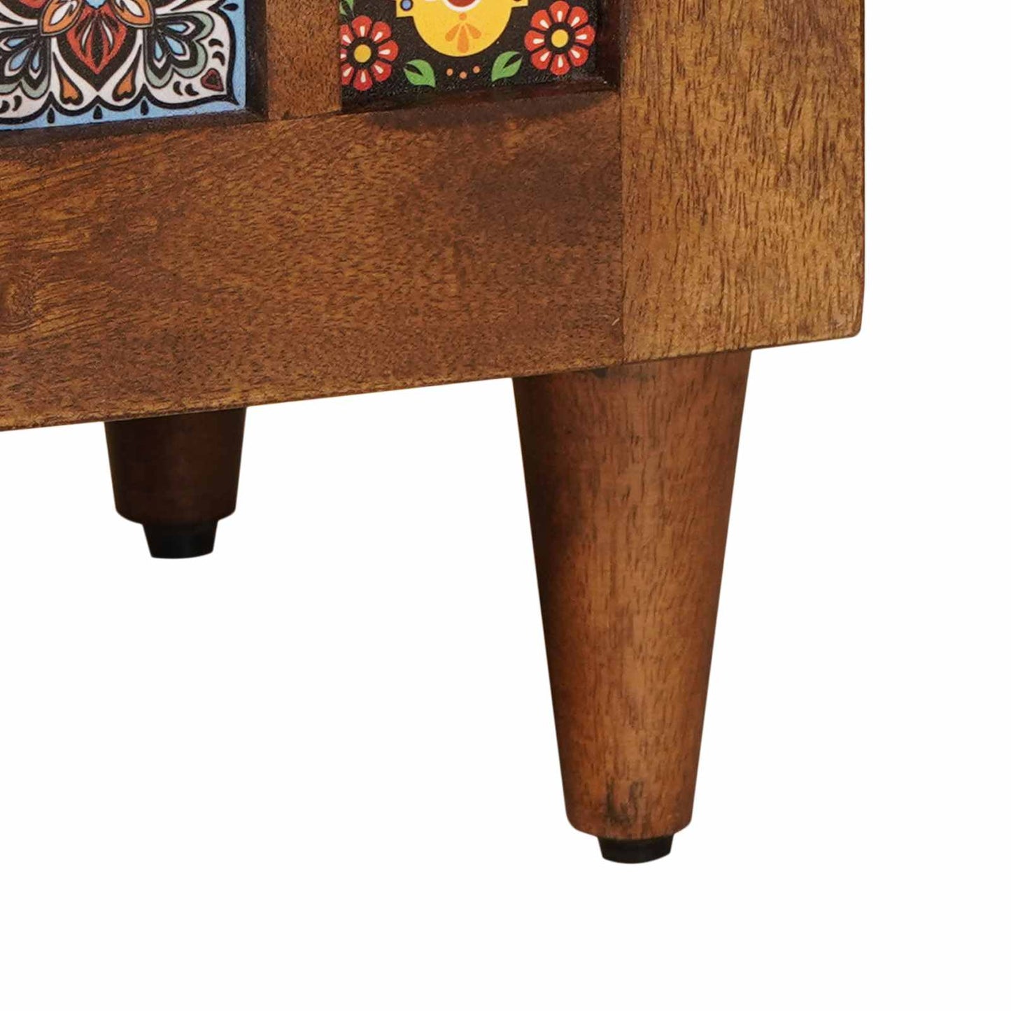 vidaXL Sideboard with Storage Walnut 60 x 33 x 75 cm Solid Mango Wood