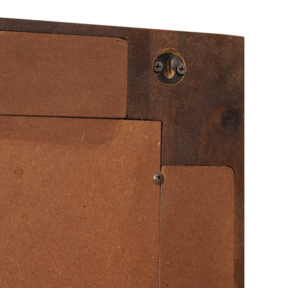 vidaXL Bathroom Mirror Walnut 50 x 70 x 2.5 cm Solid Mango Wood