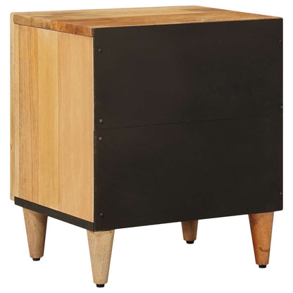 vidaXL Bedside Cabinet 2 pcs Natural 40 x 33 x 46 cm Solid Mango Wood