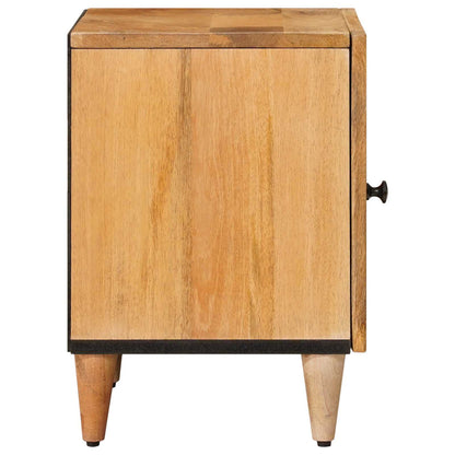 vidaXL Bedside Cabinet 2 pcs Natural 40 x 33 x 46 cm Solid Mango Wood