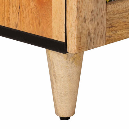 vidaXL Bedside Cabinet Natural 40 x 33.5 x 46 cm Solid Mango Wood