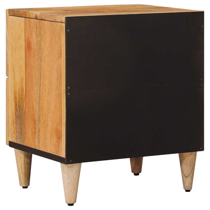 vidaXL Bedside Cabinet Natural 40 x 33.5 x 46 cm Solid Mango Wood