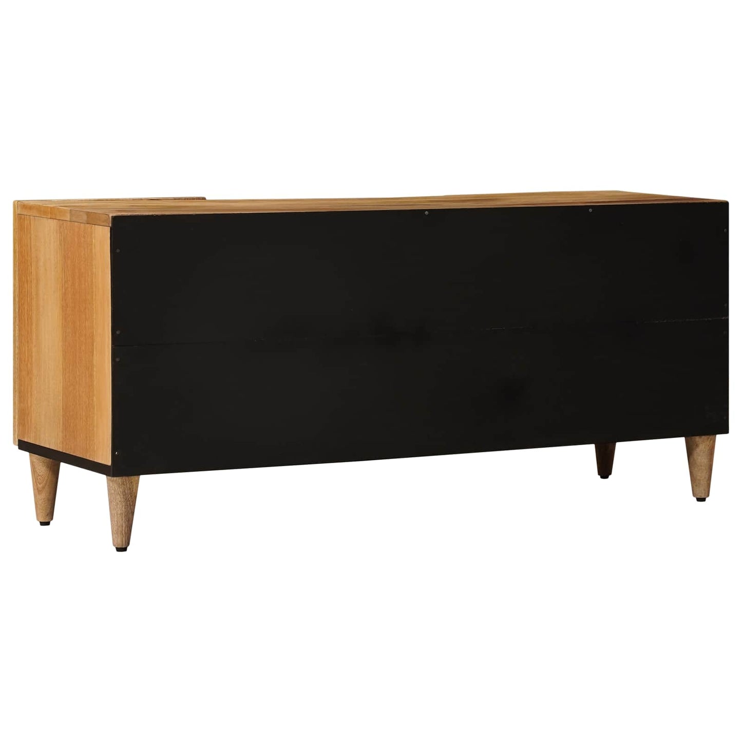vidaXL TV Cabinet with Shelf Natural 105 x 33 x 46 cm Solid Mango Wood