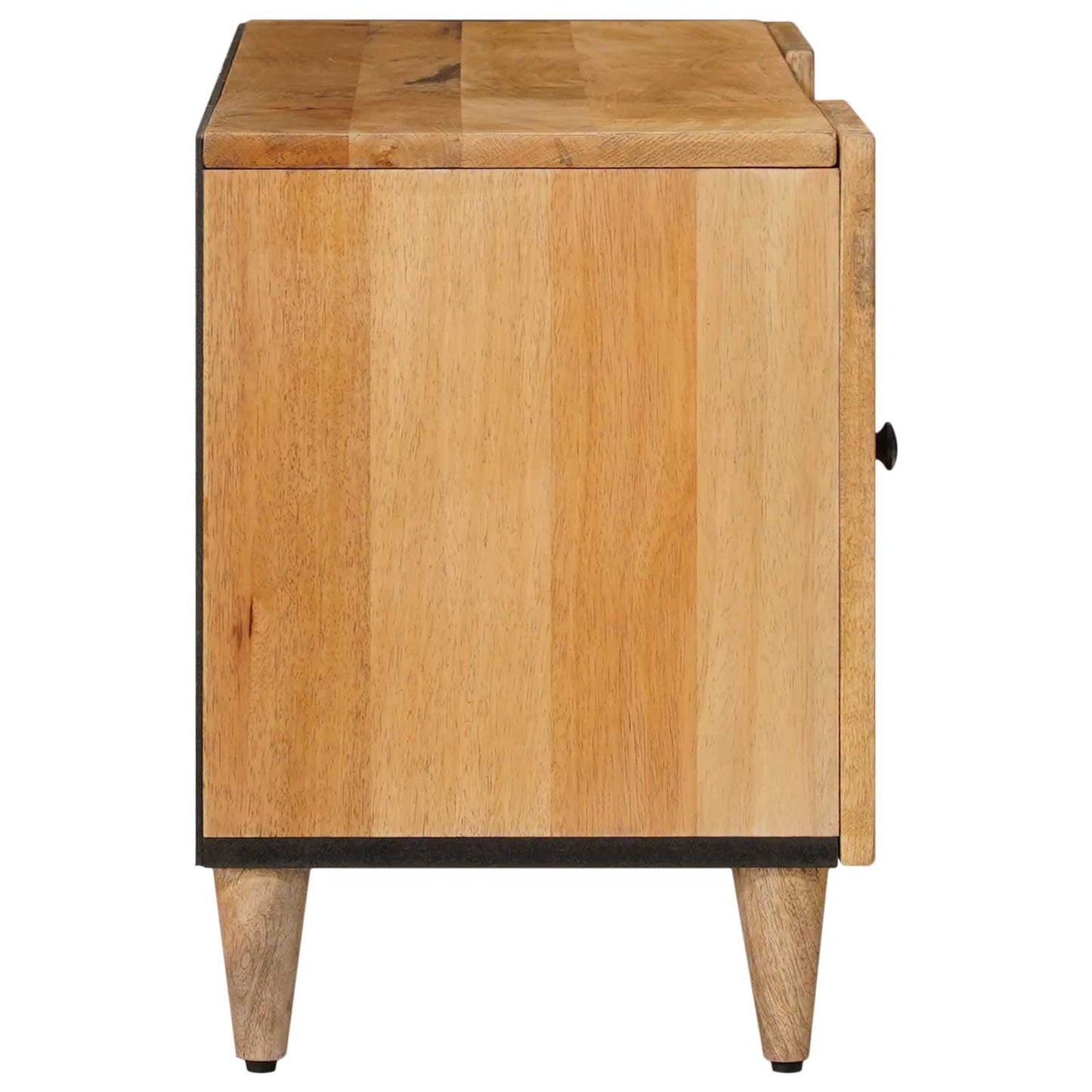 vidaXL TV Cabinet with Shelf Natural 105 x 33 x 46 cm Solid Mango Wood