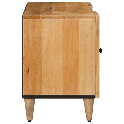 vidaXL TV Cabinet with Shelf Natural 105 x 33 x 46 cm Solid Mango Wood