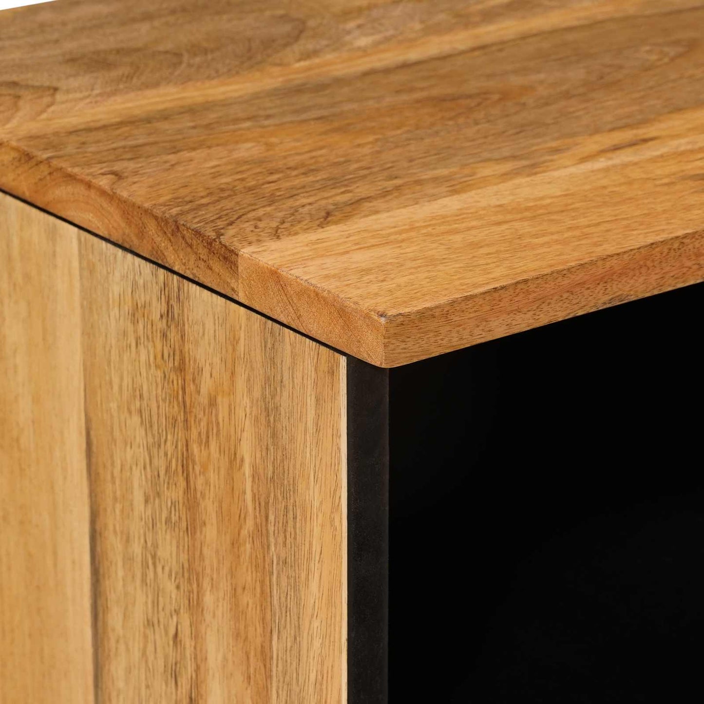 vidaXL TV Cabinet with Drawer Natural 70 x 33 x 46 cm Solid Mango Wood