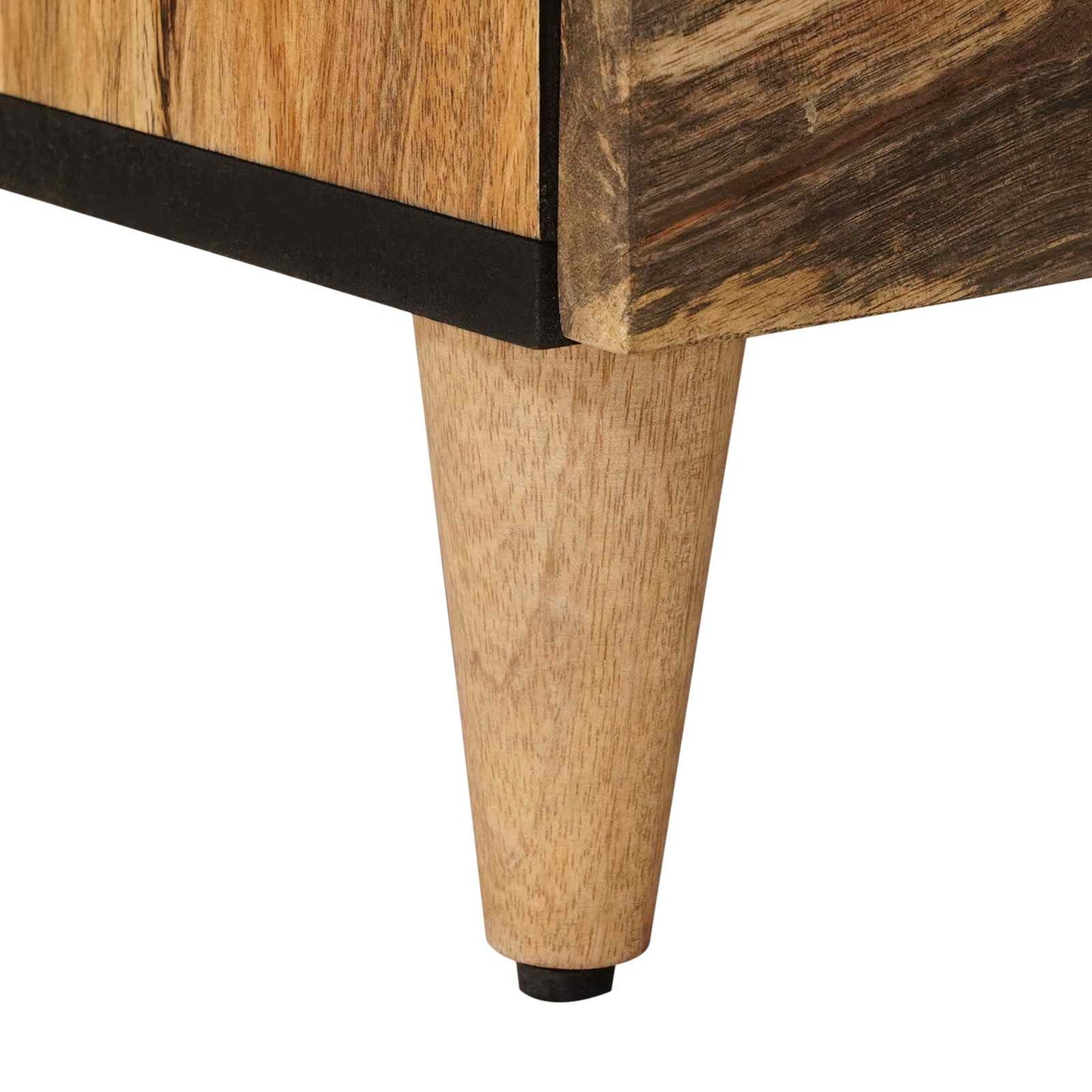 vidaXL TV Cabinet with Drawer Natural 70 x 33 x 46 cm Solid Mango Wood