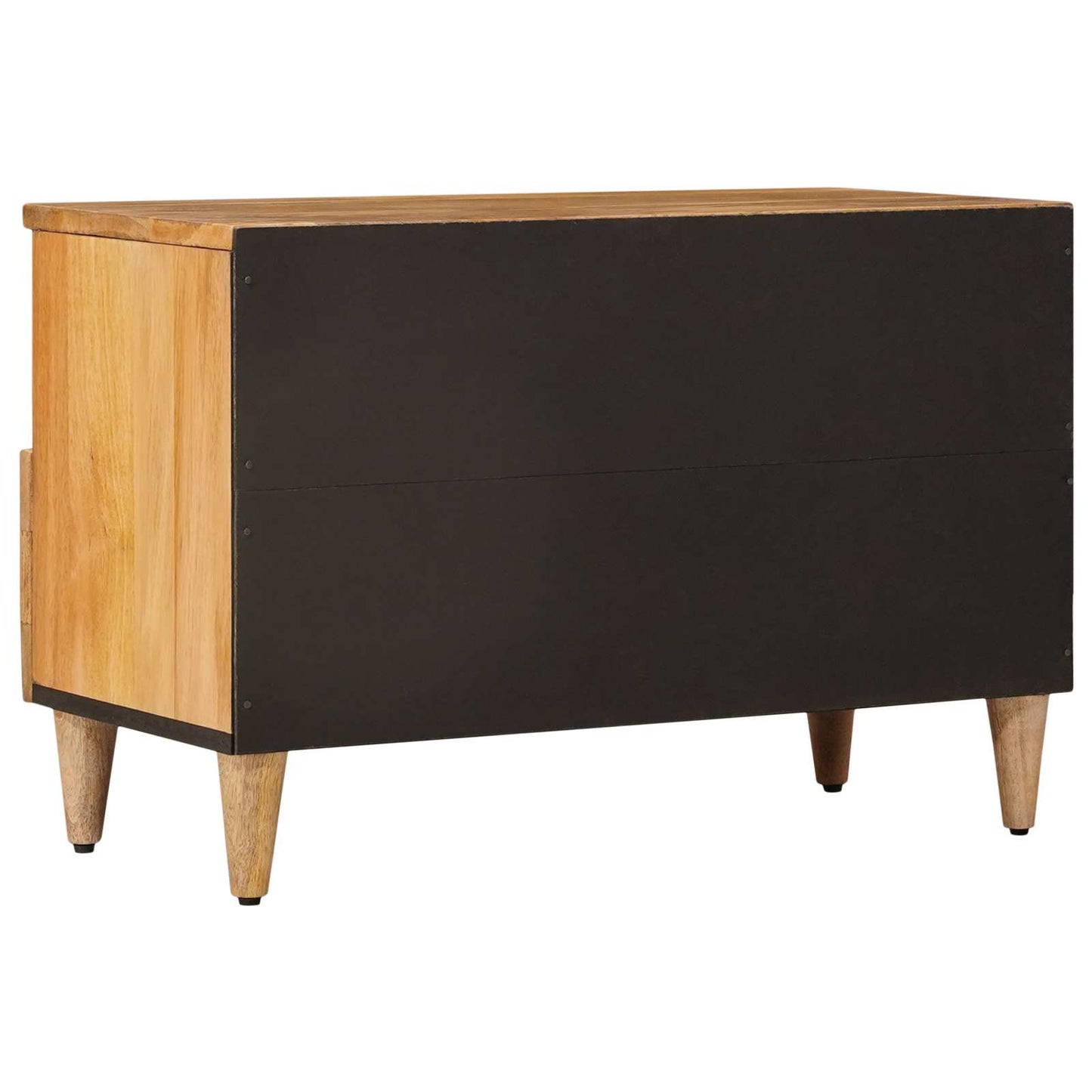 vidaXL TV Cabinet with Drawer Natural 70 x 33 x 46 cm Solid Mango Wood