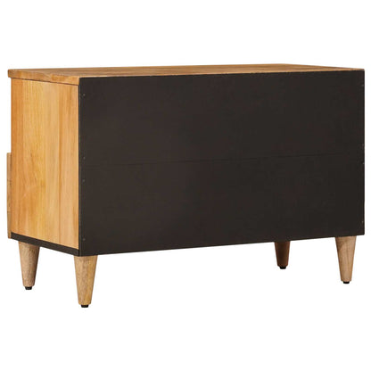 vidaXL TV Cabinet with Drawer Natural 70 x 33 x 46 cm Solid Mango Wood