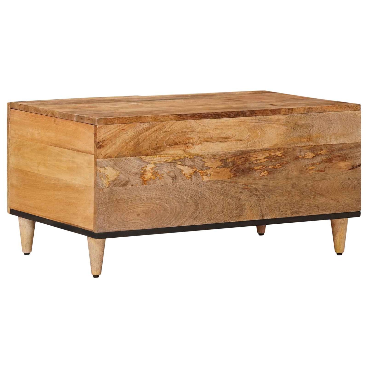 vidaXL Coffee Table Natural 80 x 50 x 40 cm Solid Mango Wood