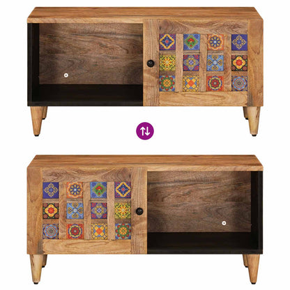 vidaXL Coffee Table Natural 80 x 50 x 40 cm Solid Mango Wood