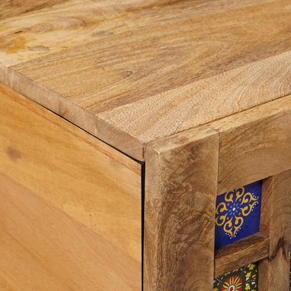 vidaXL Coffee Table Natural 80 x 50 x 40 cm Solid Mango Wood