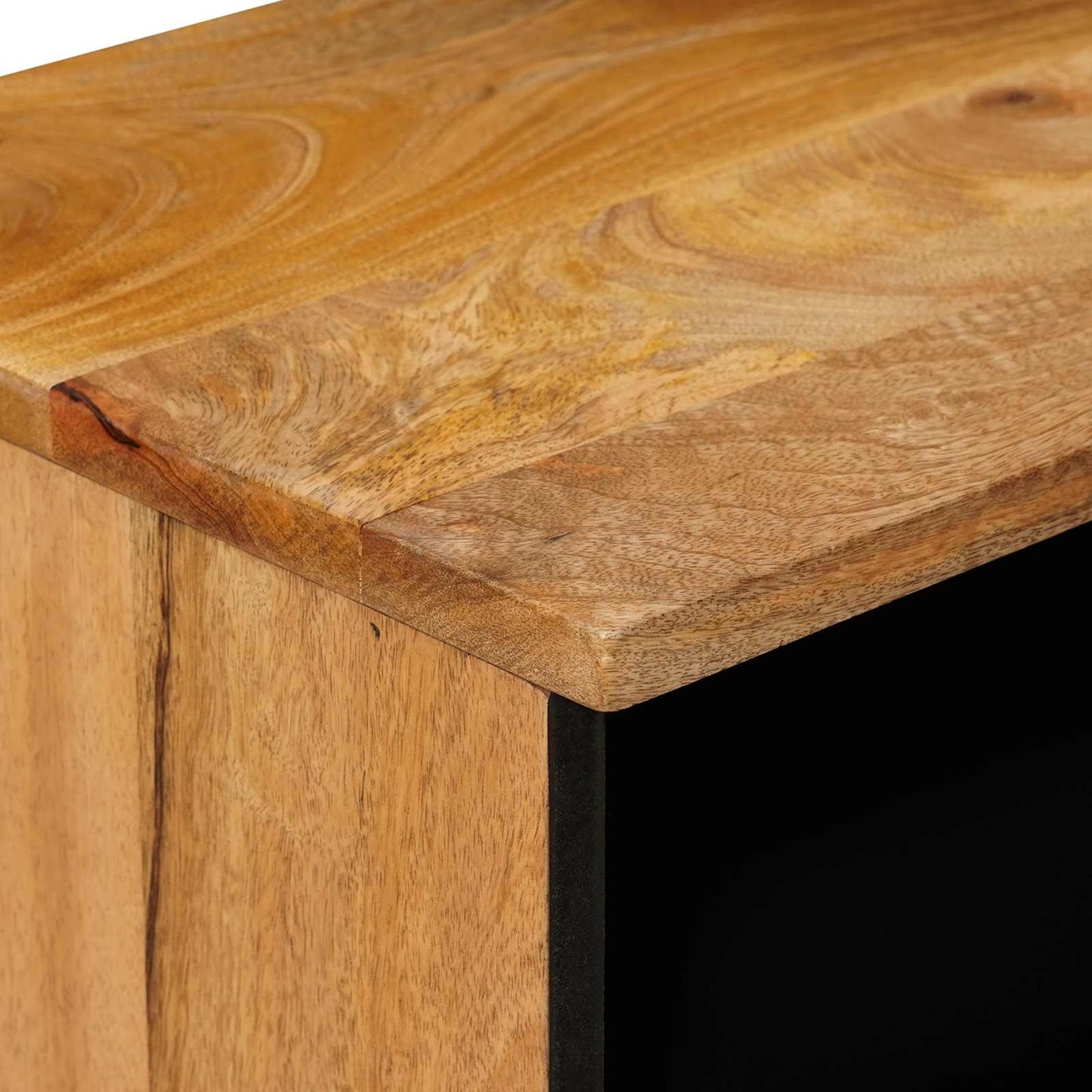 vidaXL Bedside Cabinet 2 pcs Natural 40 x 33 x 46 cm Solid Mango Wood