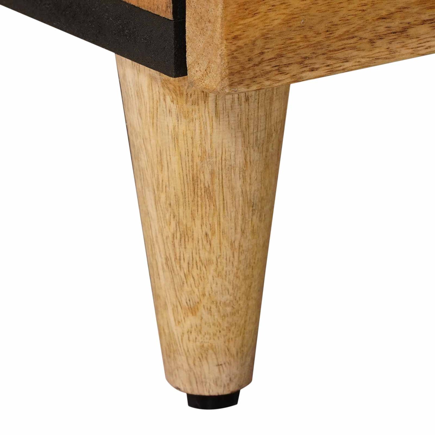 vidaXL Bedside Cabinet 2 pcs Natural 40 x 33 x 46 cm Solid Mango Wood