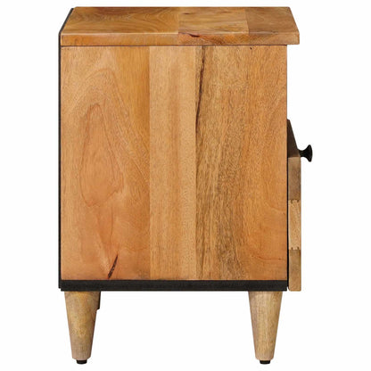 vidaXL Bedside Cabinet 2 pcs Natural 40 x 33 x 46 cm Solid Mango Wood