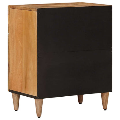 vidaXL Bedside Cabinet Natural 50 x 33 x 60 cm Solid Mango Wood