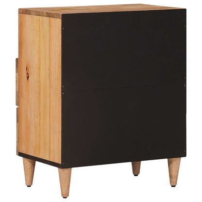 vidaXL Bedside Cabinet Natural 50 x 33 x 62 cm Solid Mango Wood