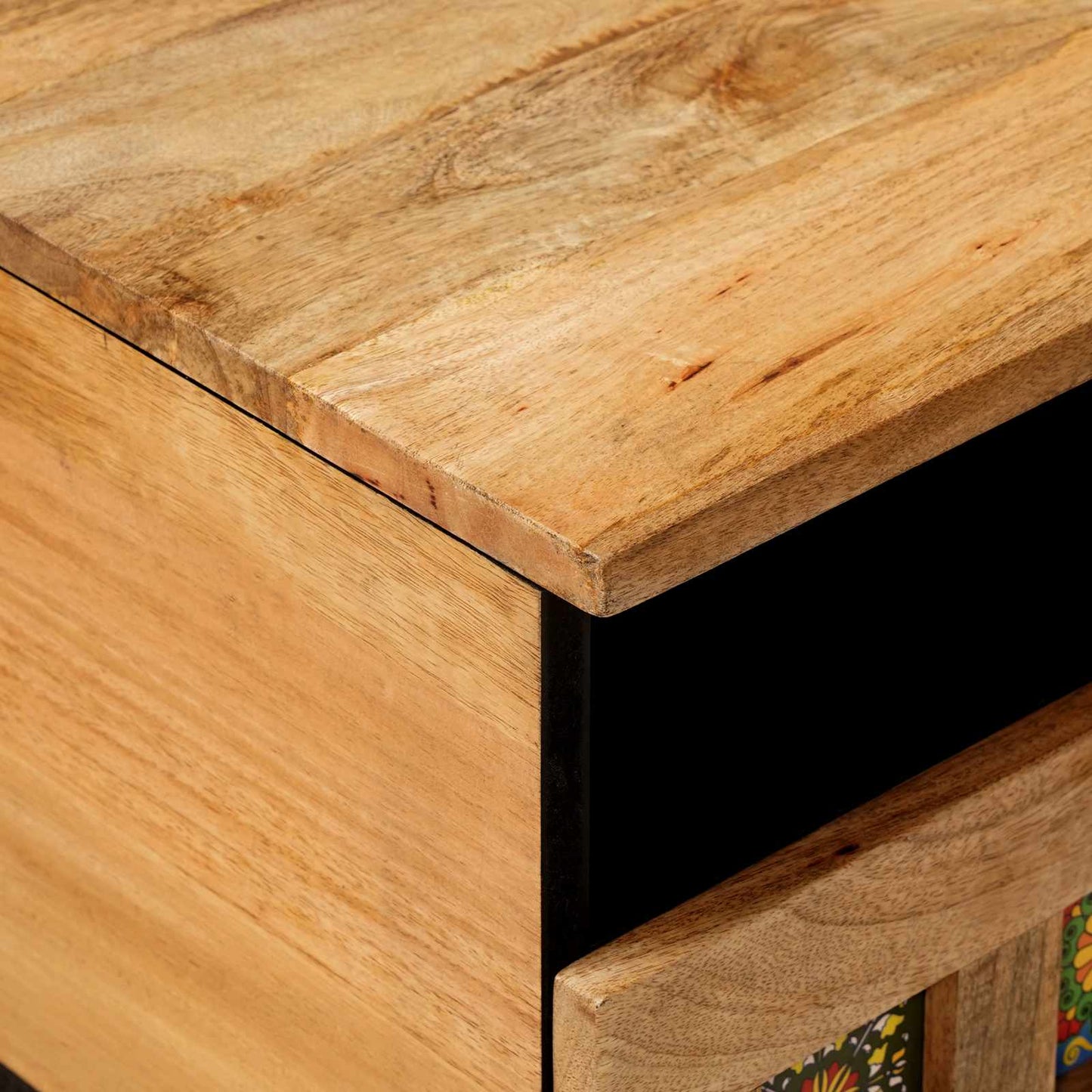 vidaXL Coffee Table Natural 80 x 54 x 40 cm Solid Mango Wood