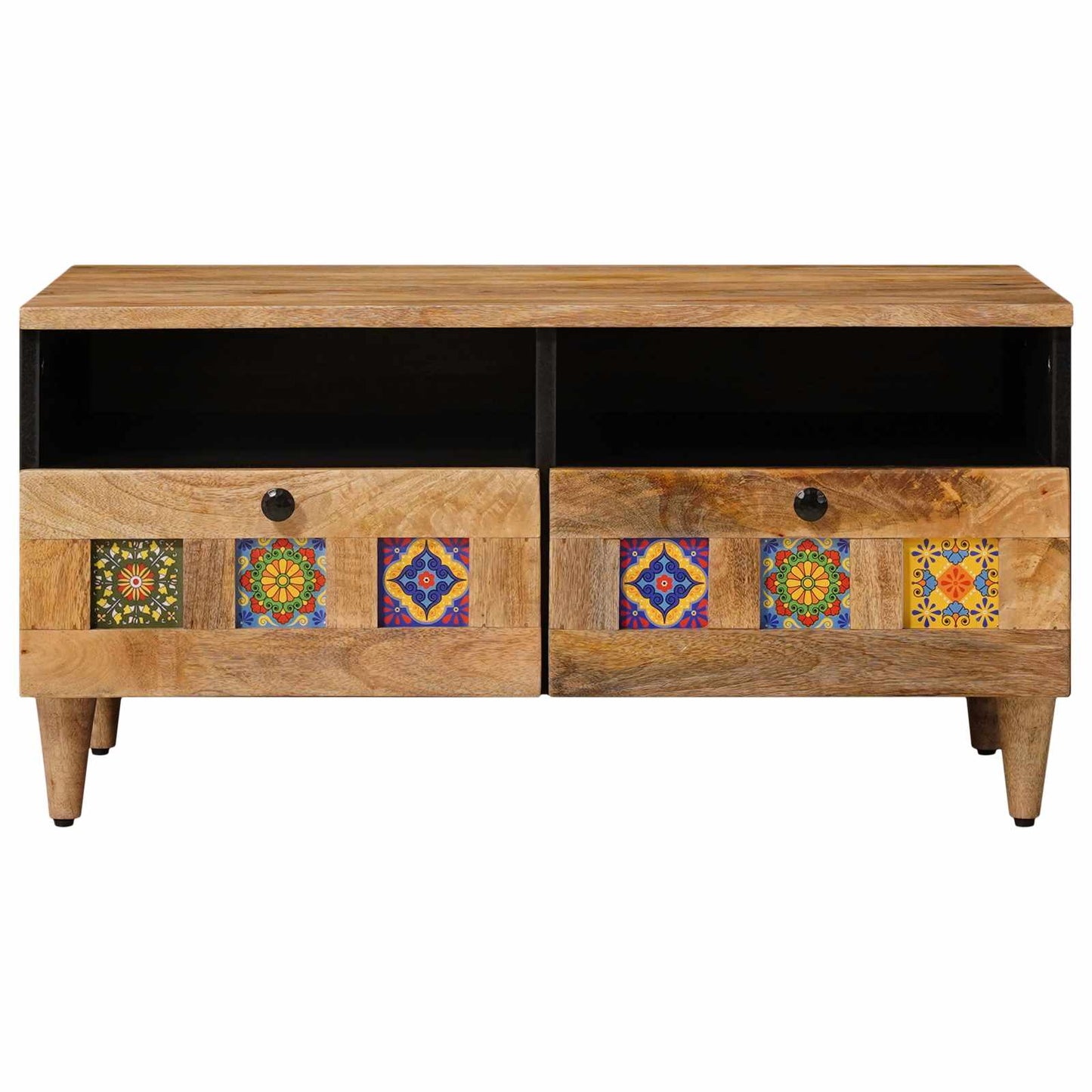 vidaXL Coffee Table Natural 80 x 54 x 40 cm Solid Mango Wood