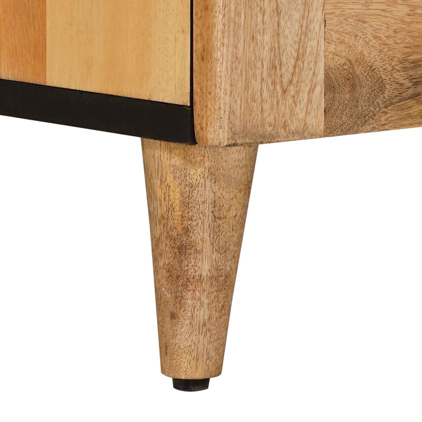 vidaXL TV Cabinet Natural 105 x 33.5 x 46 cm Solid Mango Wood