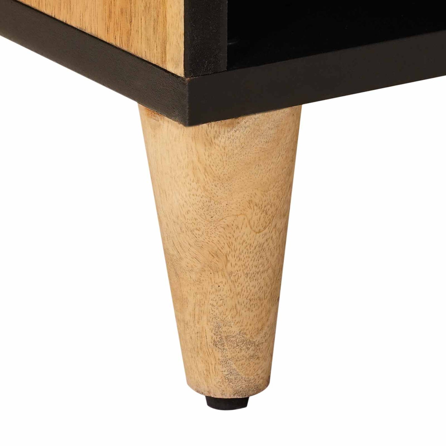 vidaXL TV Cabinet with Shelf Natural 100 x 33 x 46 cm Solid Mango Wood