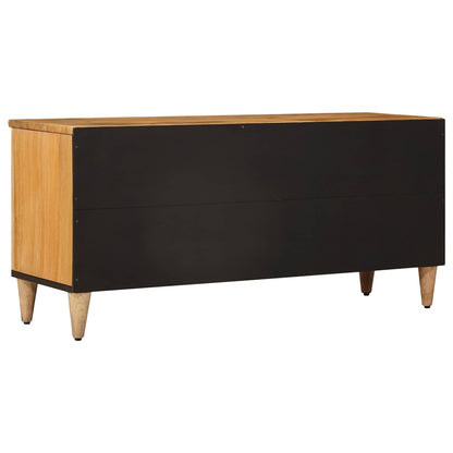 vidaXL TV Cabinet with Shelf Natural 100 x 33 x 46 cm Solid Mango Wood