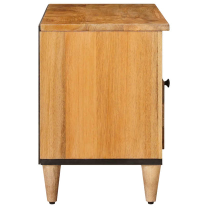 vidaXL TV Cabinet with Shelf Natural 100 x 33 x 46 cm Solid Mango Wood