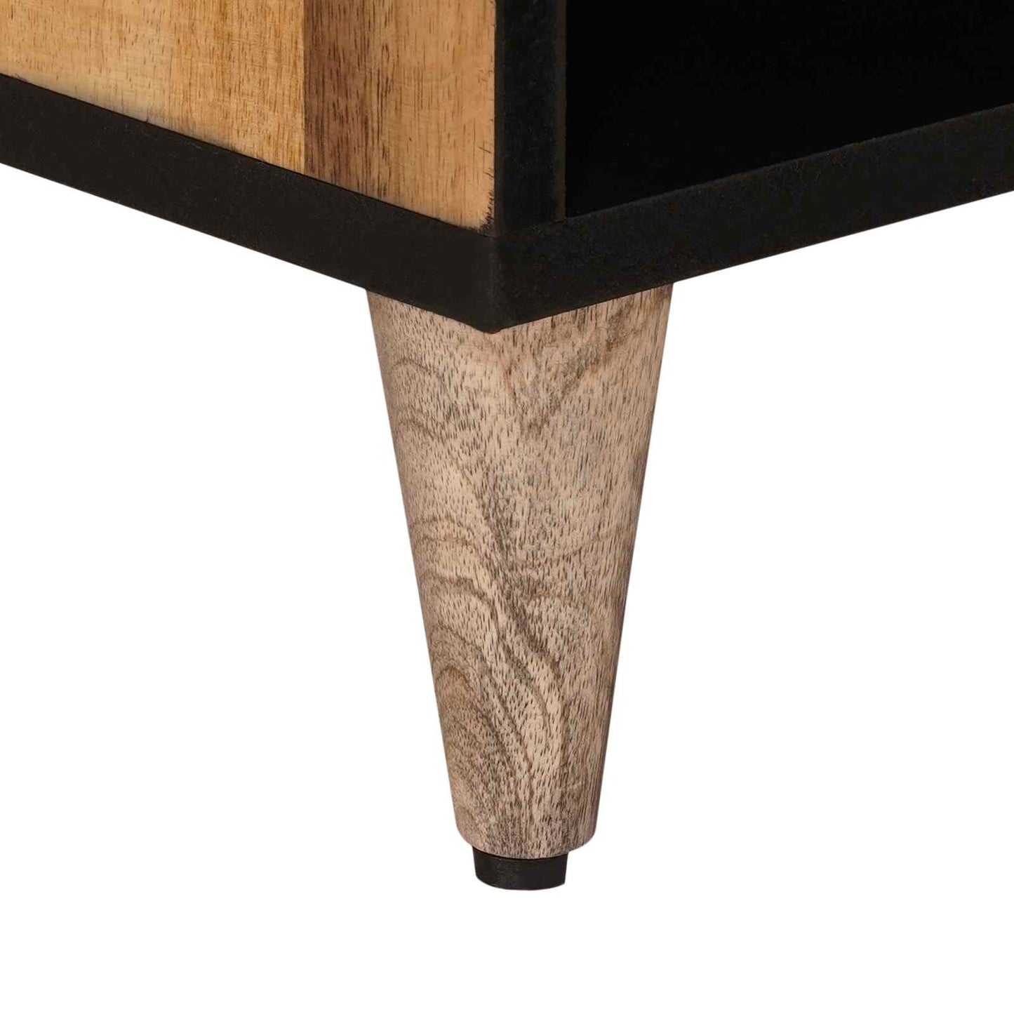 vidaXL TV Cabinet with Drawer Natural 80 x 33 x 46 cm Solid Mango Wood