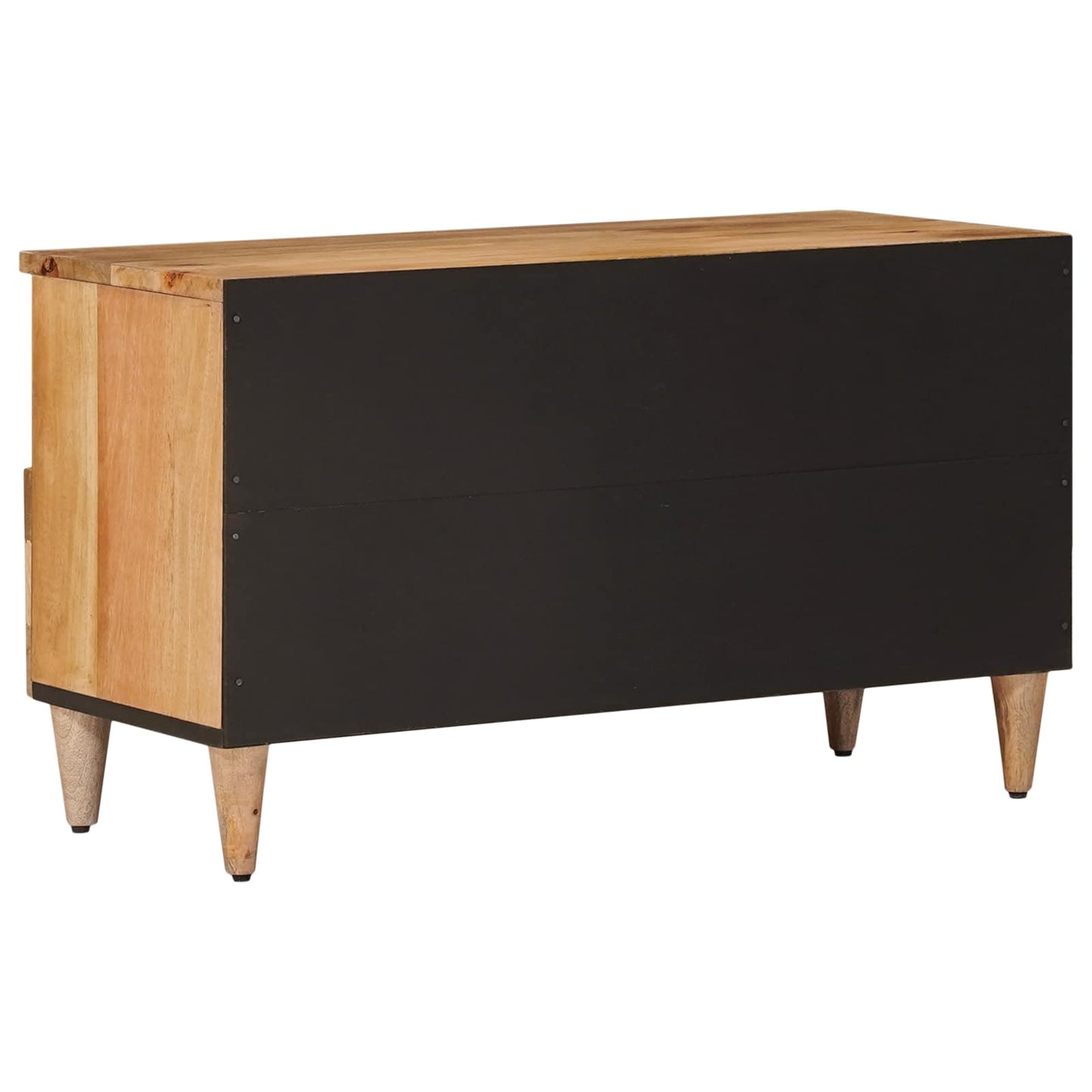 vidaXL TV Cabinet with Drawer Natural 80 x 33 x 46 cm Solid Mango Wood