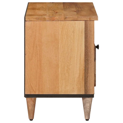 vidaXL TV Cabinet with Drawer Natural 80 x 33 x 46 cm Solid Mango Wood