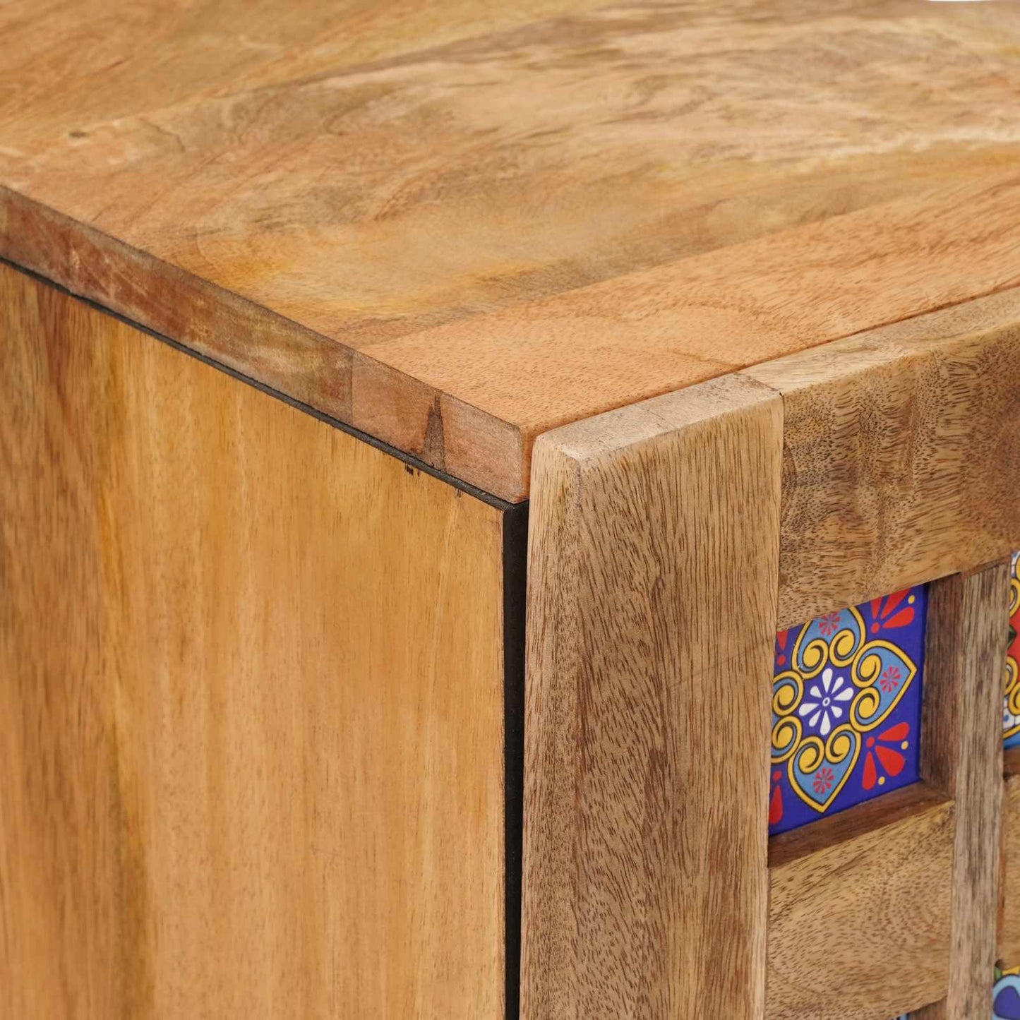 vidaXL Bathroom Sink Cabinet Natural 62 x 33 x 58 cm Solid Mango Wood