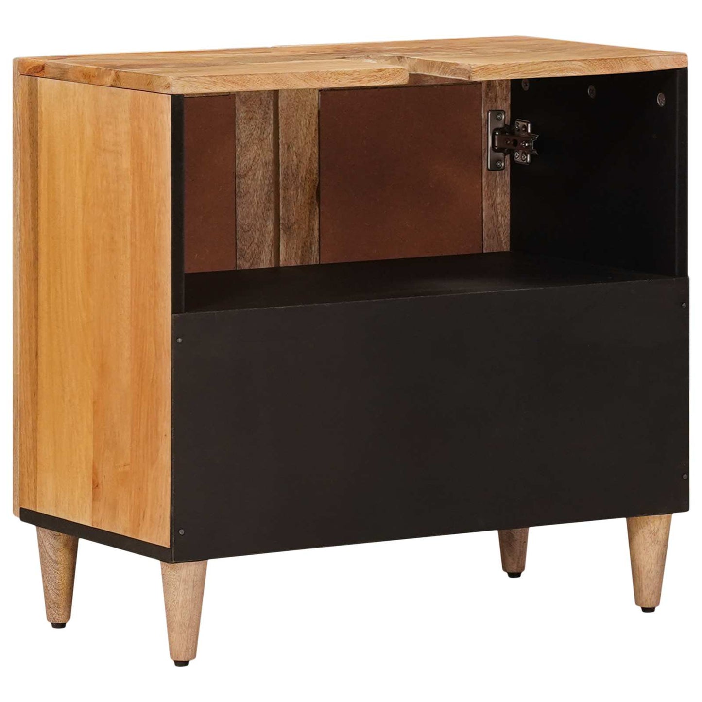 vidaXL Bathroom Sink Cabinet Natural 62 x 33 x 58 cm Solid Mango Wood