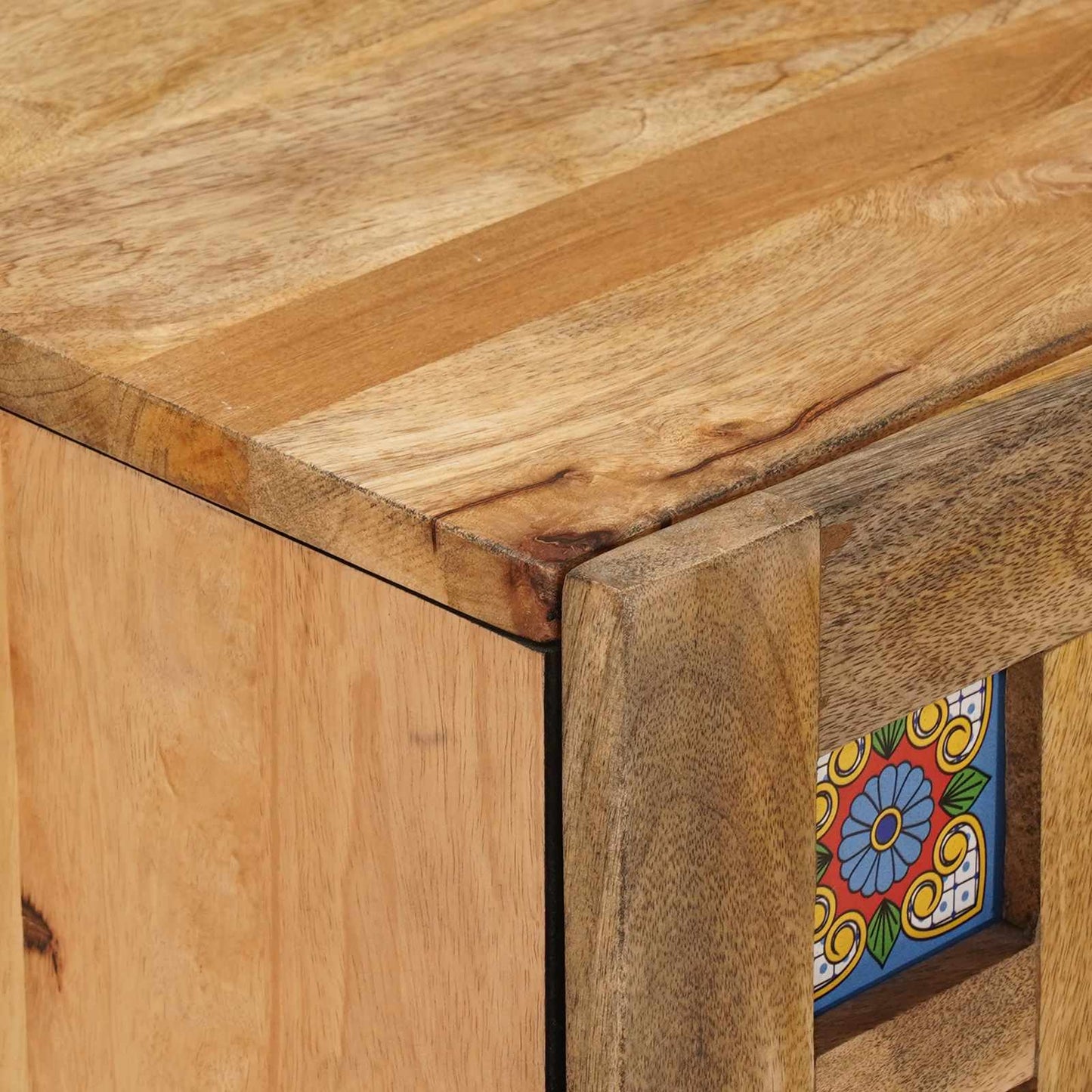 vidaXL Bathroom Hanging Cabinet with Storage Natural 38 x 33 x 48 cm