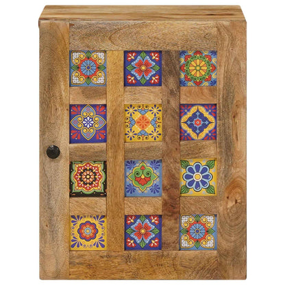 vidaXL Bathroom Hanging Cabinet with Storage Natural 38 x 33 x 48 cm