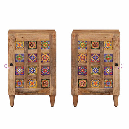 vidaXL Bathroom Cabinet Natural 38 x 33 x 58 cm Solid Mango Wood