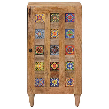vidaXL Sideboard with Storage Natural 40 x 33 x 75 cm Solid Mango Wood