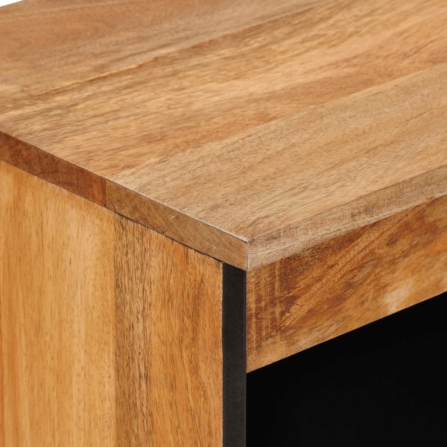 vidaXL Sideboard with Door Natural 60 x 33.5 x 75 cm Solid Mango Wood