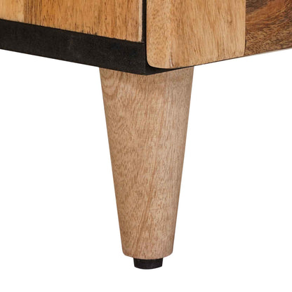 vidaXL Sideboard with Door Natural 60 x 33.5 x 75 cm Solid Mango Wood