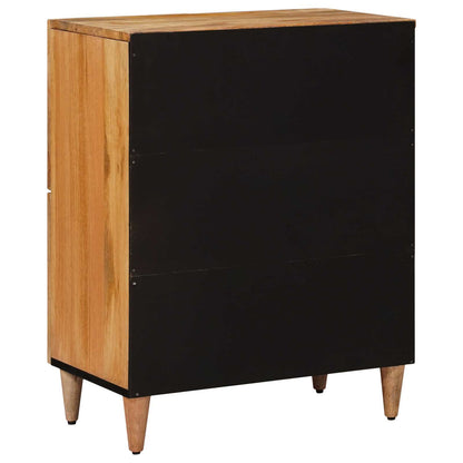 vidaXL Sideboard with Storage Natural 60 x 33 x 75 cm Solid Mango Wood