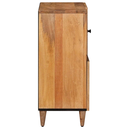 vidaXL Sideboard with Storage Natural 80 x 33 x 75 cm Solid Mango Wood