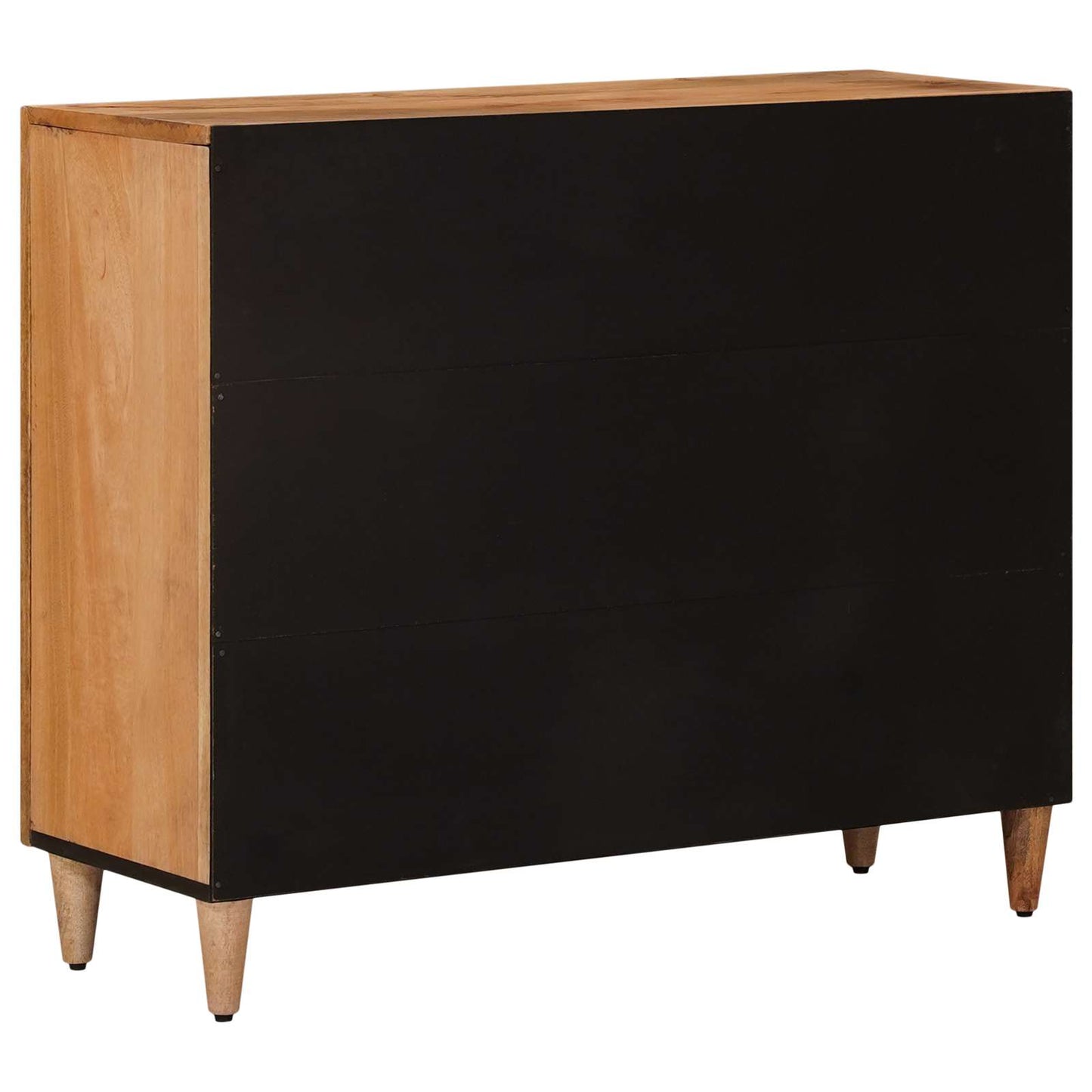 vidaXL Sideboard with Shelf Natural 90 x 33 x 75 cm Solid Mango Wood